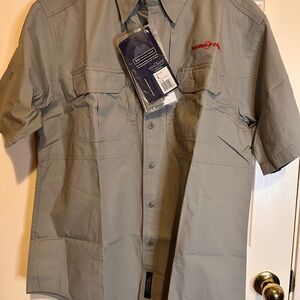 5.11 Tactical Short Sleeve Shirt in Olive Green with Black Tag
